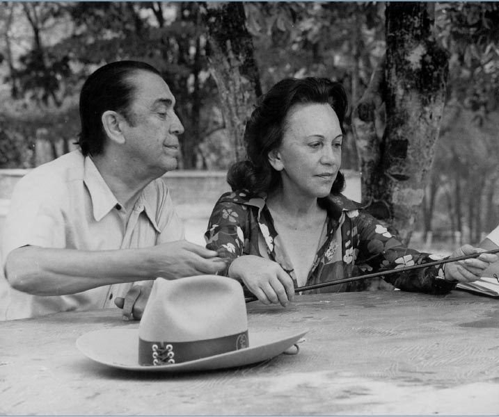 Juscelino Kubitschek e Dona Sarah na Fazendinha